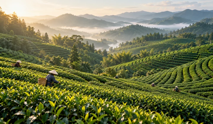 Tea harvesting