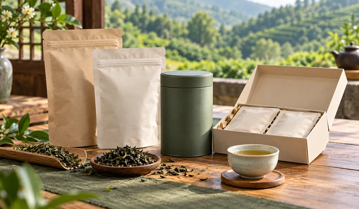Unbranded tea packaging