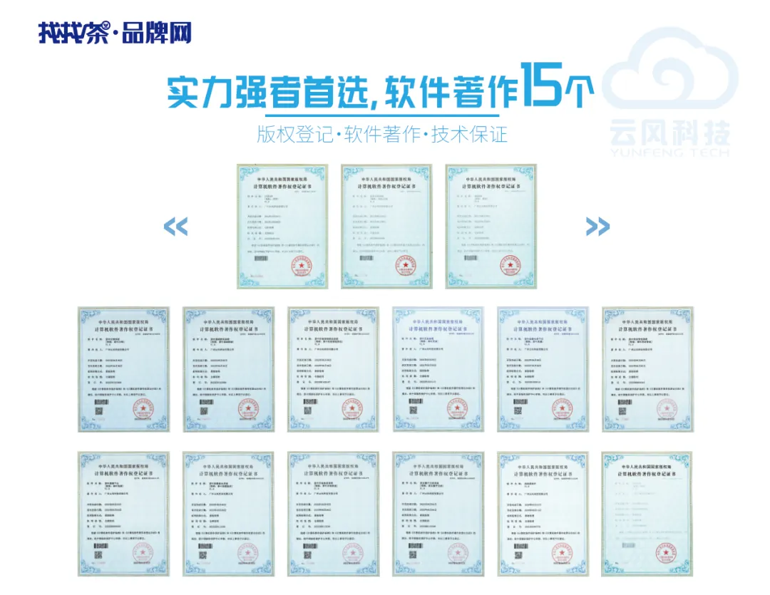 云风科技软件著作权登记成果展示